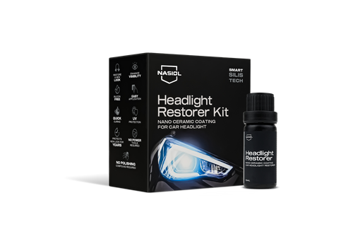 Nasiol Headlight Restorer Kit – Scheinwerfer-Aufbereitungsset - 10 mL