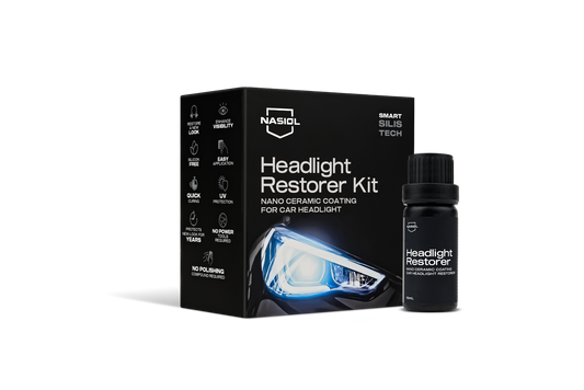 Nasiol Headlight Restorer Kit – Scheinwerfer-Aufbereitungsset - 10 mL