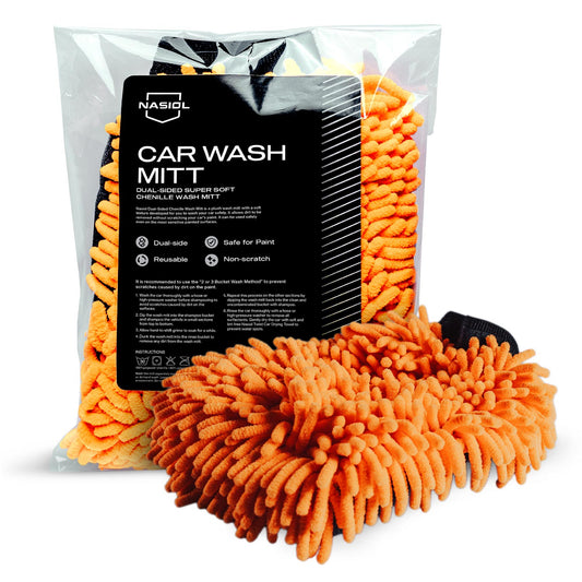 Nasiol Premium Auto-Waschhandschuh – Doppelseitig & ultraweich aus Chenille