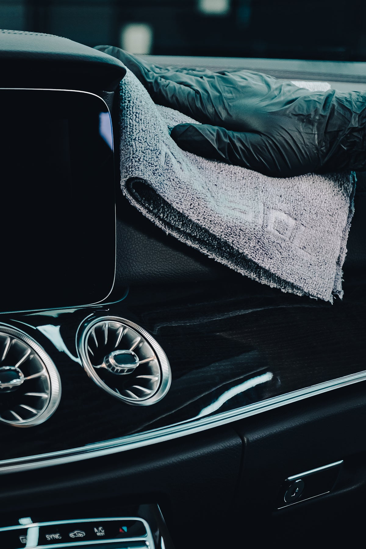 Nasiol Mikrofaser-Tuch - 1 Stück - Wipe & Buff Light Gray