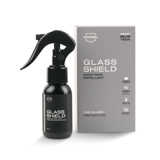 Nasiol GlassShield 50 ml – Hydrophober Nano Regenabweiser für maximale Klarheit & Sicherheit