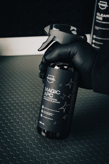 Nasiol Auto Innenraum Pflege Set - 5 Teilig Reinigungs- & Schutzbundle für Cockpit, Kunststoff & Textilien