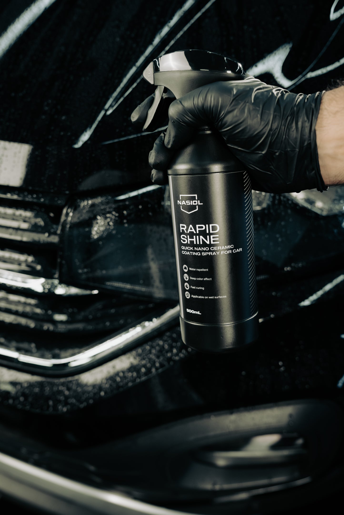 Nasiol RAPIDSHINE - Schnelles Nano-Keramik- Beschichtungsspray - 500 mL