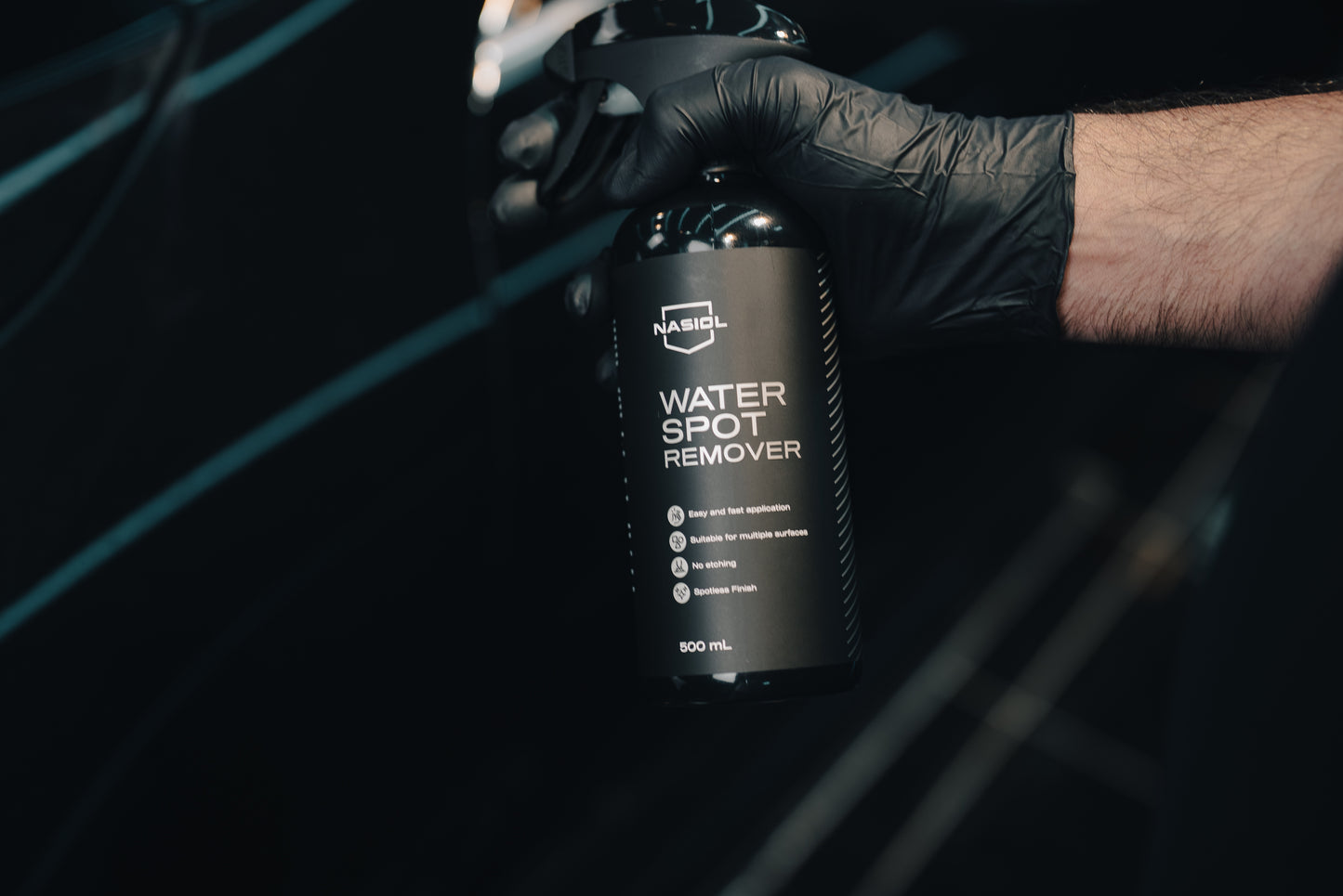 Nasiol Water Spot Remover Wasserflecken Entferner (500 ml)  Effektive Entfernung von Wasserflecken, Salzrückständen & Mineralablagerungen – ohne Polieren