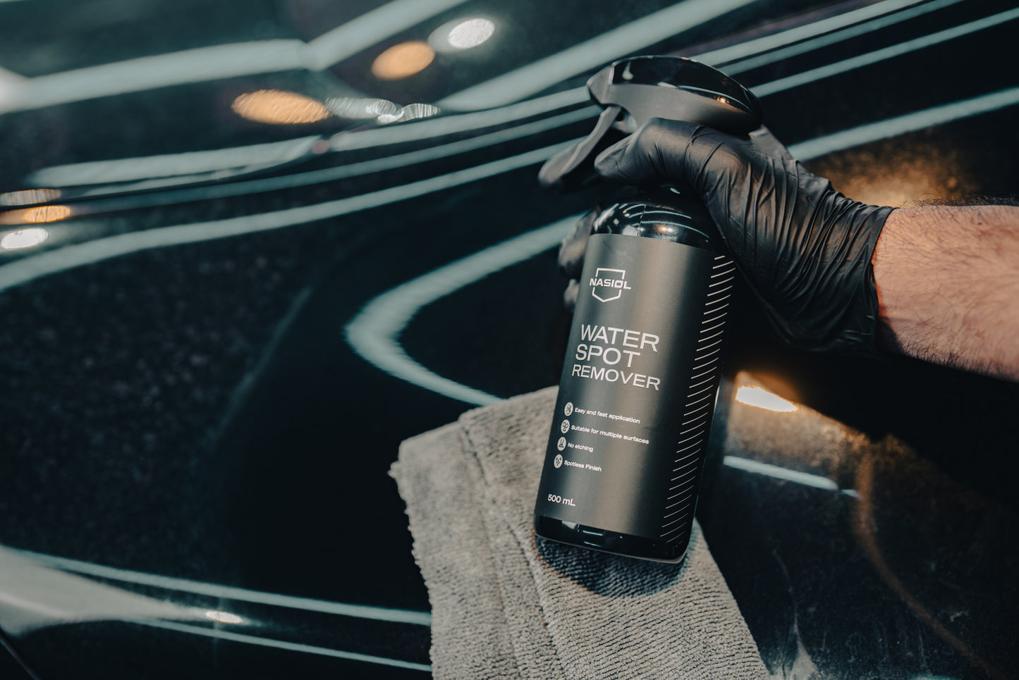 Nasiol Water Spot Remover Wasserflecken Entferner (500 ml)  Effektive Entfernung von Wasserflecken, Salzrückständen & Mineralablagerungen – ohne Polieren