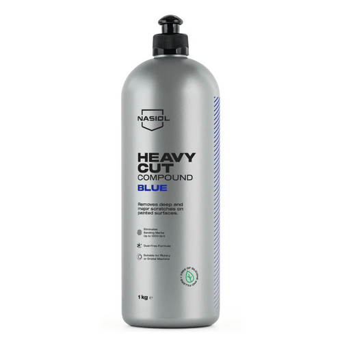 Nasiol Heavy Cut Compound Blue - Professionelle Grobschleifpaste 1L - Starke Korrektur & Hochglanz Finish - Silikonfrei & Staubarm
