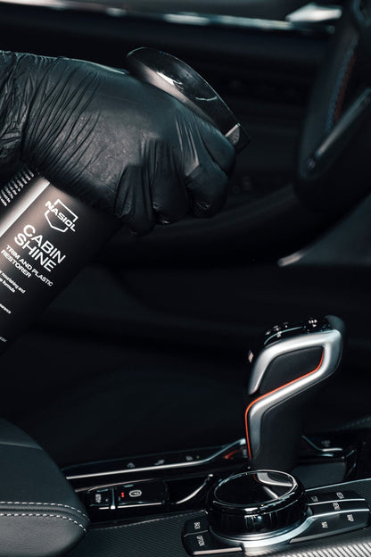 Nasiol Auto Innenraum Pflege Set - 7 Teilig Reinigungs- & Schutzbundle für Cockpit, Kunststoff & Textilien