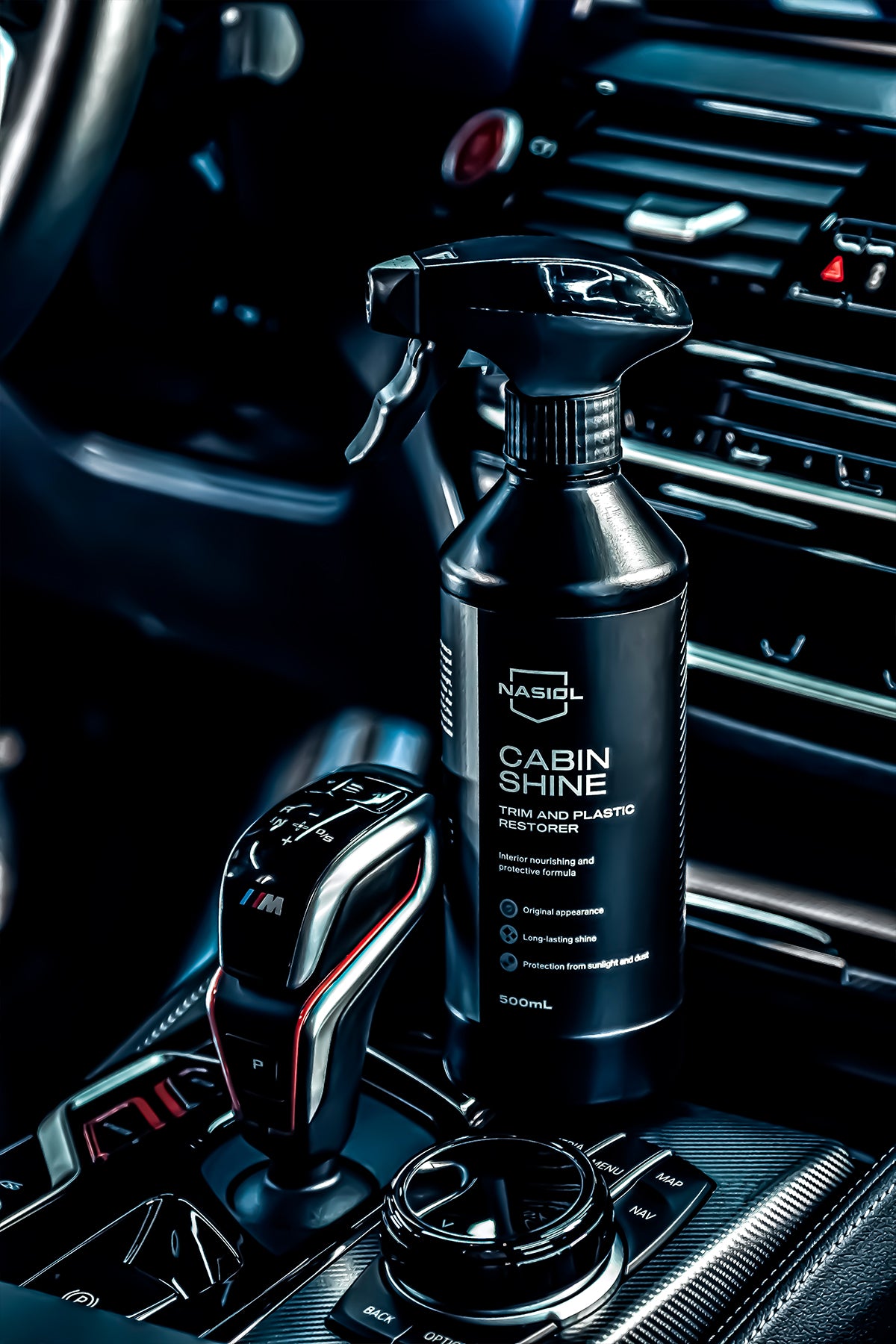 Nasiol CABINSHINE - Kunststoff- & Zierleisten-Auffrischer - 500 mL