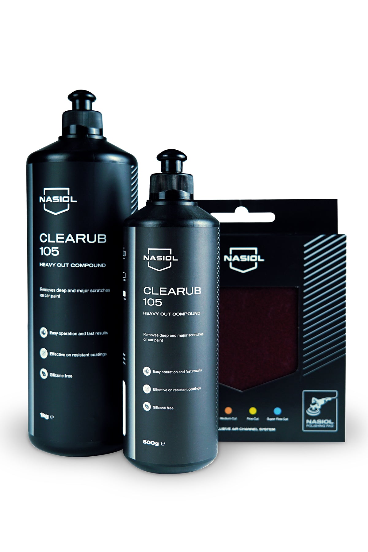 Nasiol CleaRub 105 – Heavy Cut Politur - 500g