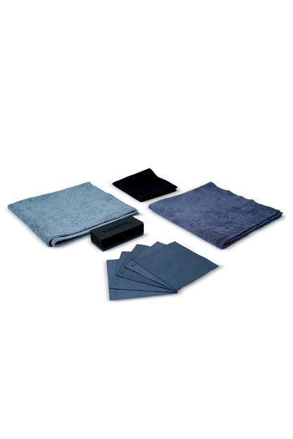 Nasiol Baumwoll-Reinigungstücher Schwarz - 24 × 24 cm (10er Pack)