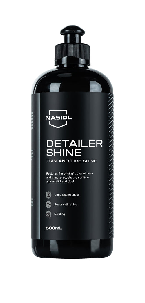 Nasiol DetailerShine - Gummi Reifen Pflege Auffrischer mit Nano Abperleffekt - 500 ml