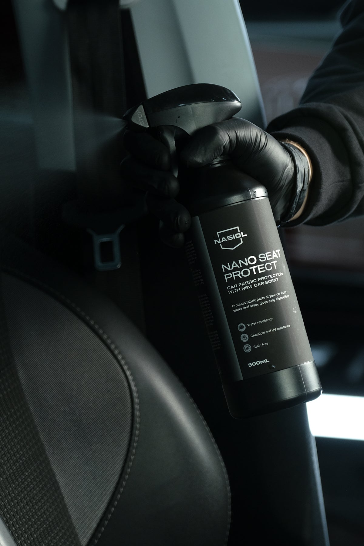 Nasiol Nano Seat Protect – Nano-Schutz für Stoff- und Ledersitze - 500 mL