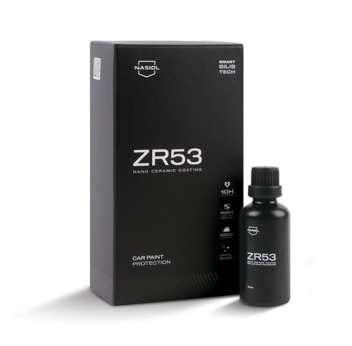 Nasiol ZR53 50 ml Set – Premium 10H Keramik­versiegelung für professionellen 1-Step Lack- & Kunststoffschutz